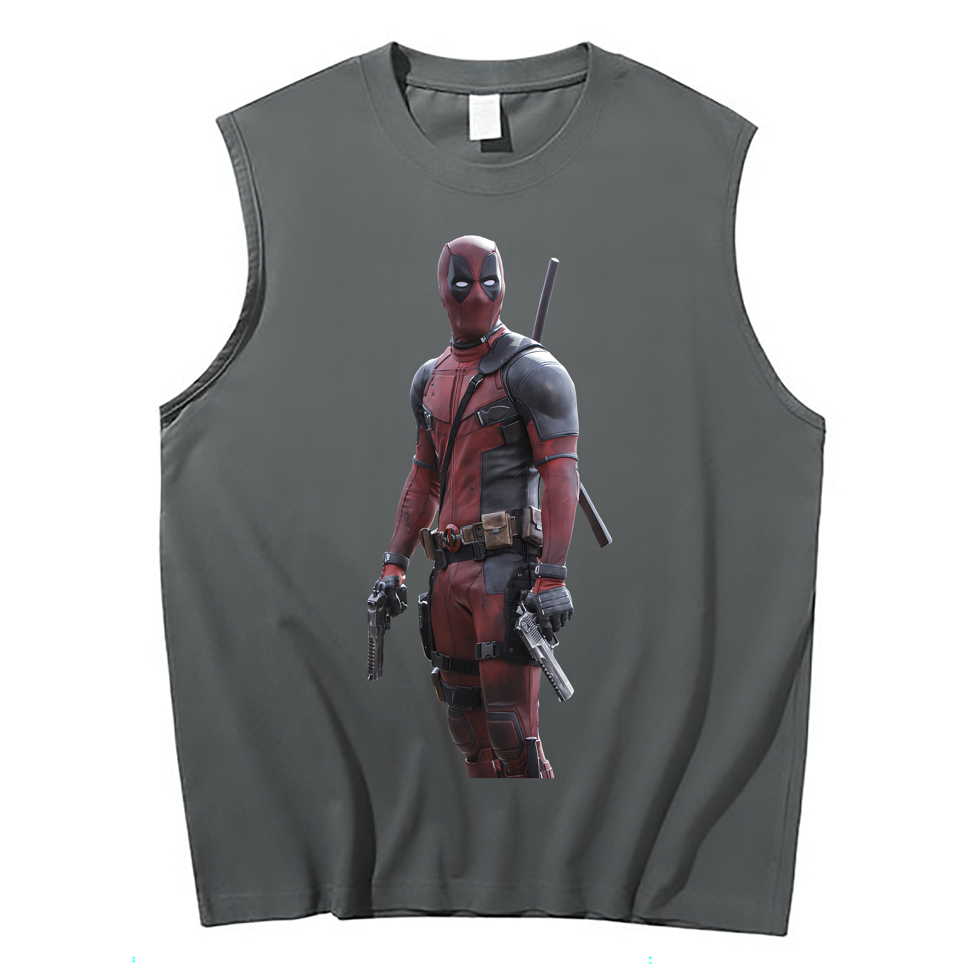 （画像用） Deadpool デッドプール コットン100％タンクトップ（フロントプリント）